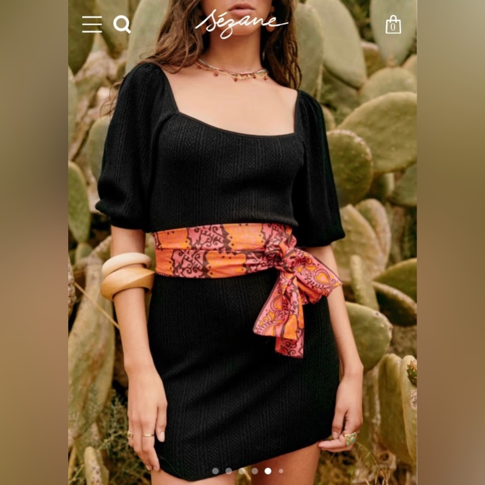 Sezane Celia Knit Mini Dress
